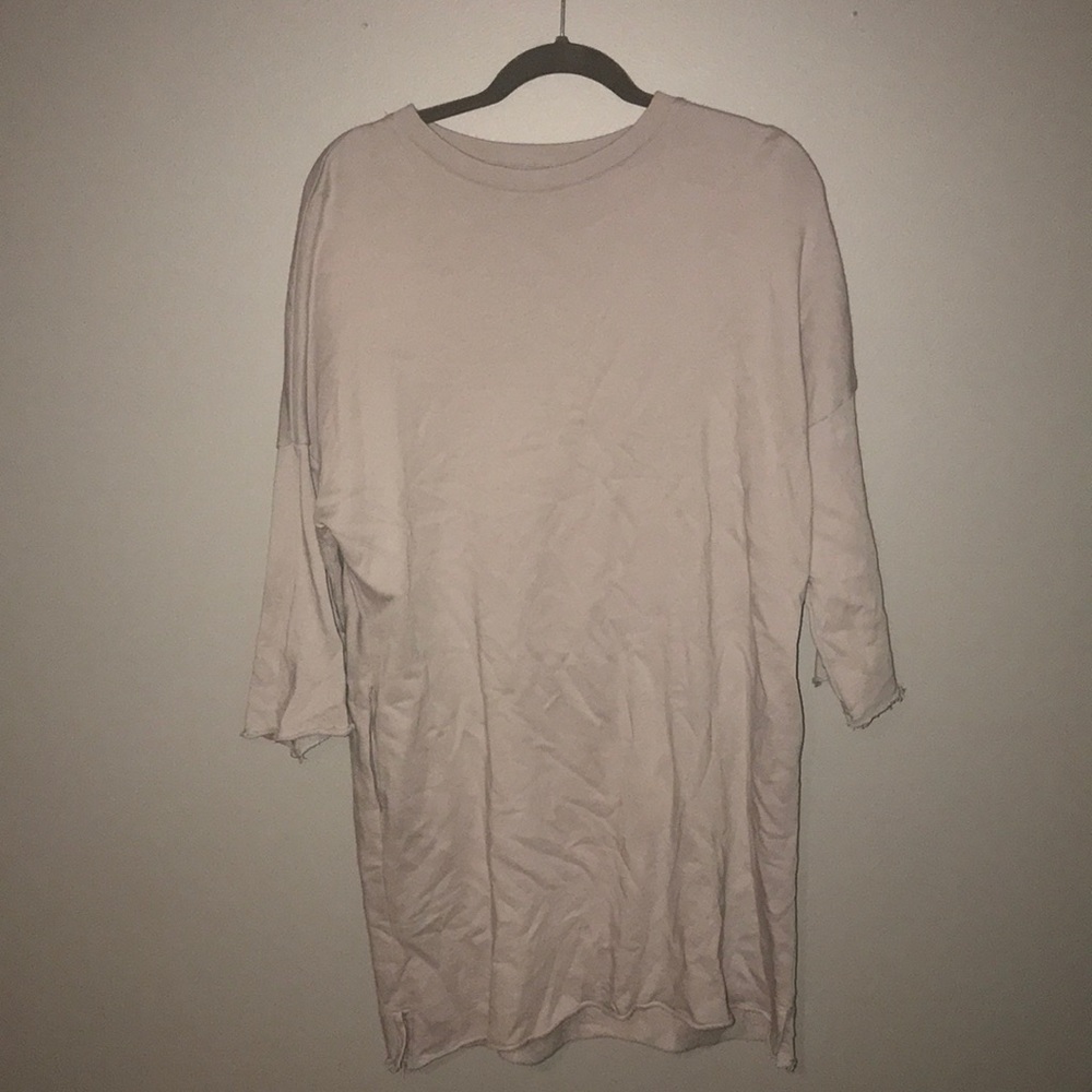 Sweater T-shirt dress